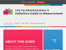Tablet Screenshot of prguidetomeasurement.org
